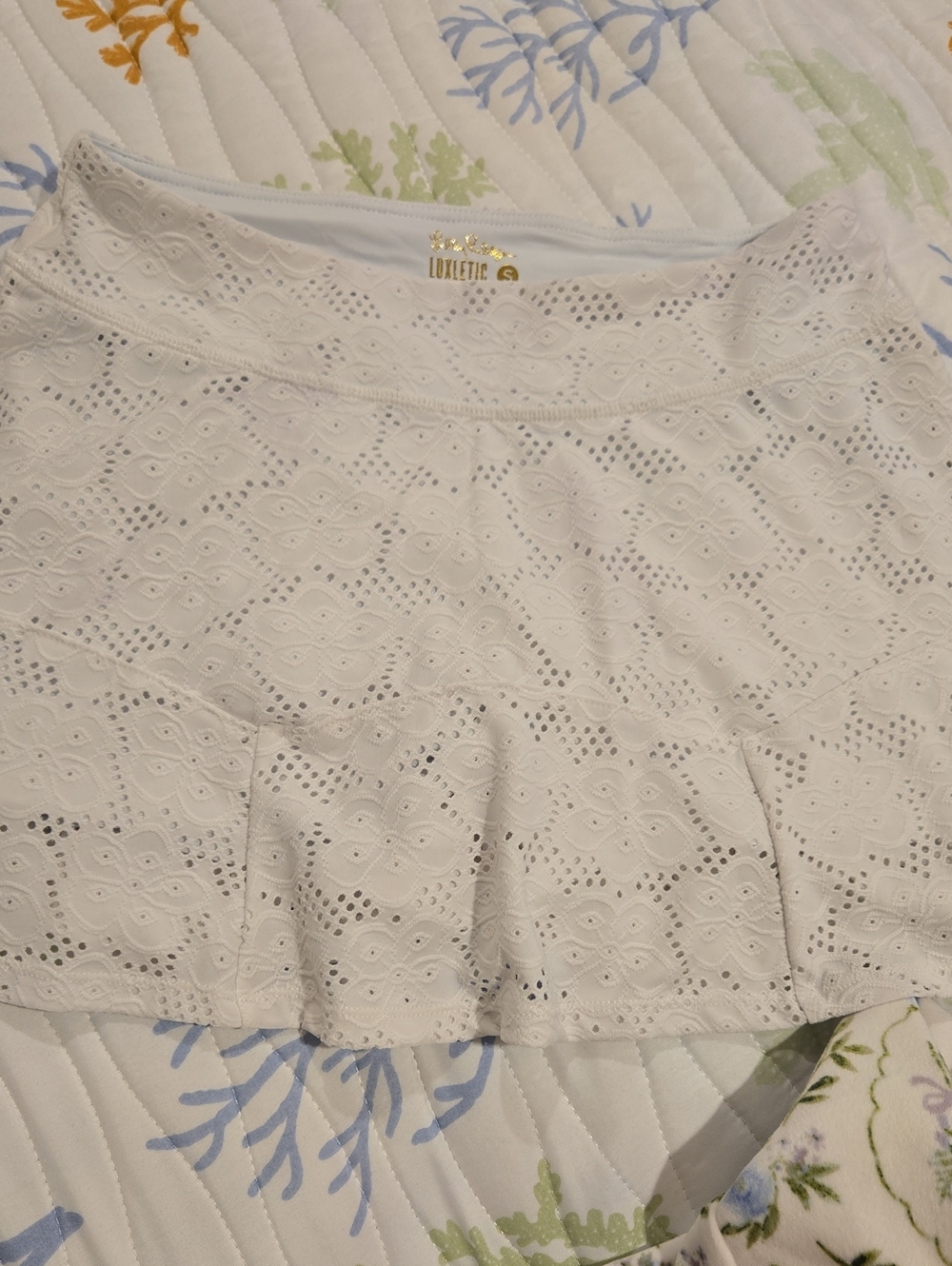 lilly Pulitzer athletica White Eyelet Circle Skort